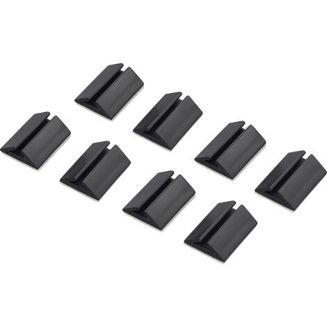 TRU COMPONENTS 617164-BK Kabelhalter selbstklebend 1282781 Bündel-Ø-Bereich 2.50 bis 3.00 mm Schwa