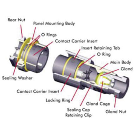 Bulgin PX0800 Rundstecker Stecker, Einbau  Serie (Rundsteckverbinder): PX08  1 St. (1/2)
