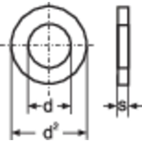 Unterlegscheiben 5.3 mm 10 mm Edelstahl A2 100 St. TOOLCRAFT A5,3