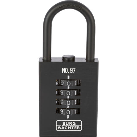 Zahlenvorhangschloss Numero 97 Schlosskörperbreite 40 mm Guss Anzahl Zahlenrollen 4