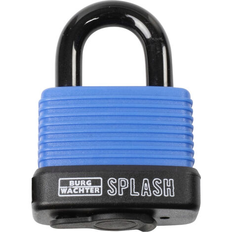 Burg Wächter Splash 470 45 Blue SB Vorhängeschloss     Blau-Schwarz Schlüsselschloss