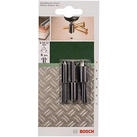 Bosch Accessories  2609255124 Kegelsenker-Set 3teilig 8 mm, 10 mm, 12 mm Werkzeugstahl  Zylinderscha
