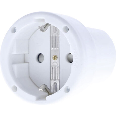 AS Schwabe 62224 Schutzkontaktkupplung PVC 230 V Weiß