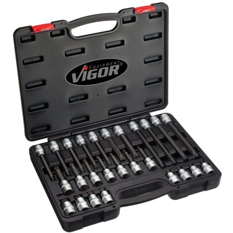 Vigor Steckschlüssel-Bit-Einsatz-Set 1/2" (12.5 mm) 26teilig V1918 (1/5)