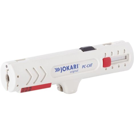 Jokari 30161 PC CAT Kabelentmanteler Geeignet für Rundkabel, CAT5-Kabel, CAT6-Kabel, CAT7-Kabel, Tw