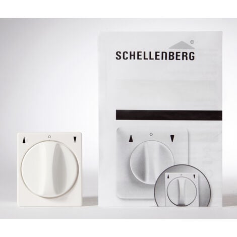 Schellenberg Rolladen-Tastschalter mit Rastfunktion Unterputz weiß