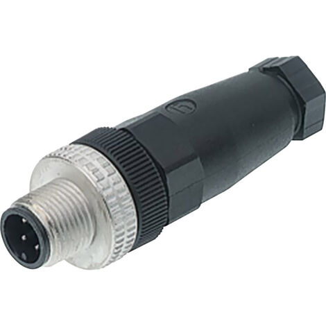 Hirschmann 933 098-100-1 Sensor-/Aktor-Steckverbinder, unkonfektioniert M12 Stecker, gerade Polzahl (1/2)