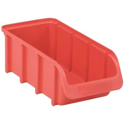 HÜNERSDORFF 682100 Sichtlagerkasten L216/183xB102xH74mm PP rot stapelbar
