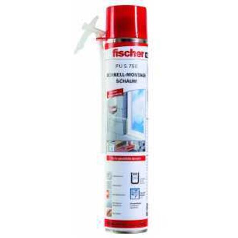Fischer PU S 750 Montageschaum Herstellerfarbe Beige 40301 750 ml