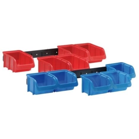 Hünersdorff 656820 Sichtlagerkasten Rot, Blau 1 Set