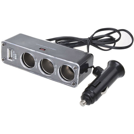 IWH 019014   Zigarettenanzünder-Verteiler  Anzahl Zigarettenkupplungen 3 x Schnittstellen: USB 1 x