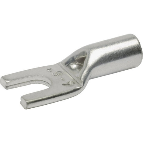 Klauke 97C6 Gabelkabelschuh   16 mm²  Unisoliert Silber 1 St.
