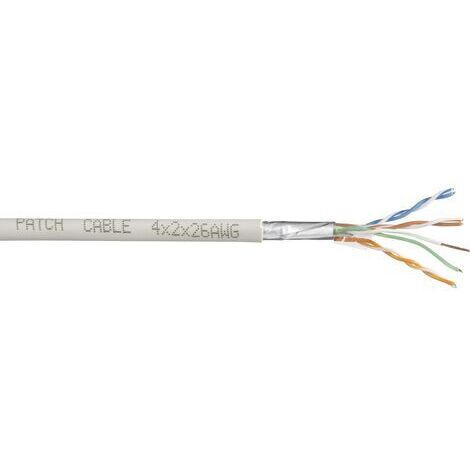TRU COMPONENTS Netzwerkkabel CAT 5e SF/UTP 4 x 2 x 0.14 mm² Weiß 50 m (1/2)