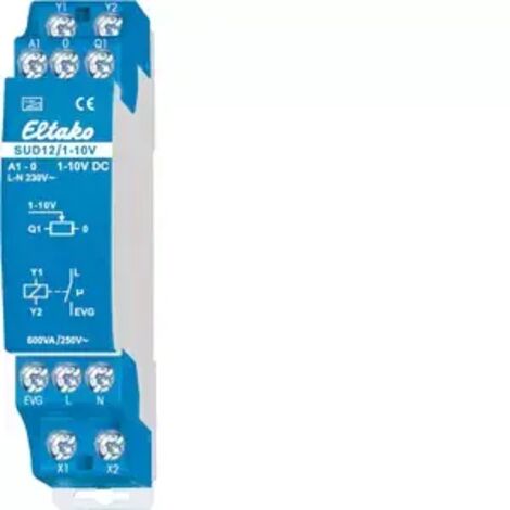 Eltako 21100802 Hutschienen Dimmer Geeignet für Leuchtmittel: Leuchtstofflampe, Halogenlampe Blau (1/2)