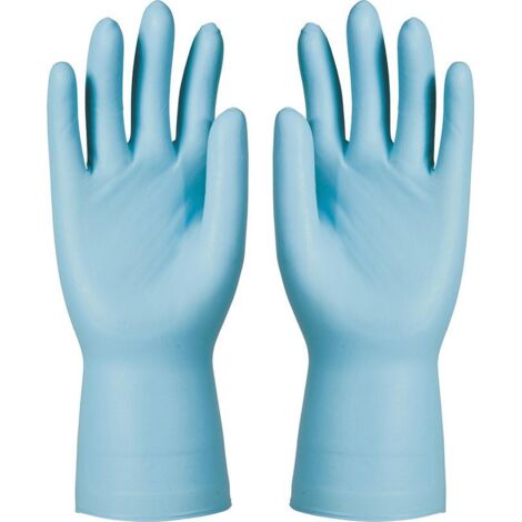 HONEYWELL 074310082C Einweghandschuhe Dermatril P 743 Größe 10 blau Nitril EN 37