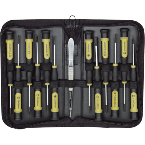 Proxxon 22720 Schraubendreher-Satz MICRO-Driver 13-teilig, in Tasche