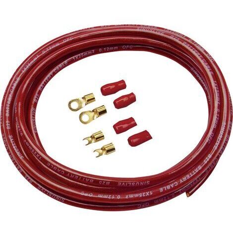 Sinuslive Car HiFi Stromkabel-Set 25 mm² vergoldet (1/2)