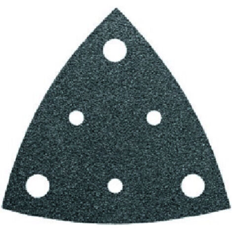 Fein  63717108047 Deltaschleifpapier mit Klett, gelocht Körnung (num) 40 Eckmaß 80 mm  5 St.