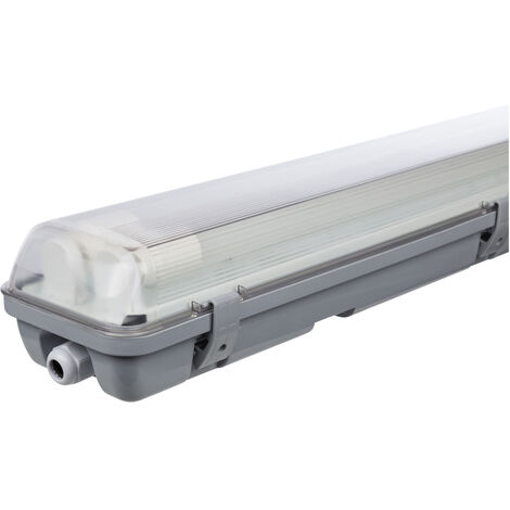 LED-Feuchtraum-Wannenleuchte 60cm – IP65 – neutralweiß – 2x G13 20W – für feuchte Umgebungen – sofort startend, flickerfreies Licht – Muller Licht (1/10)