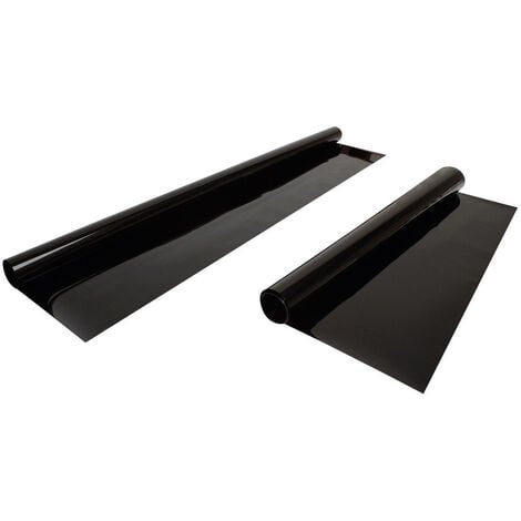 Auto Tönungsfolie Limo Schwarz - 300x50 Cm Für Flügel Mit 99% Hitzeschutz