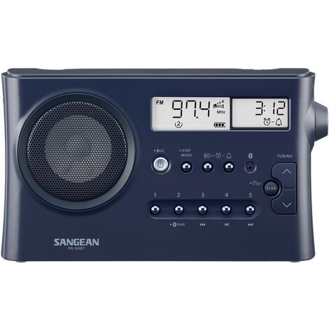 Sangean PR-D4BT Tischradio UKW, MW, AM, FM Bluetooth®  Weckfunktion Dunkelblau