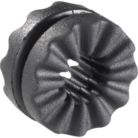 Richco VG-1 Anti-Vibrationstülle   Klemm-Ø (max.) 4 mm Plattenstärke (max.) 1.45 mm  Schwarz 1 St. (1/2)