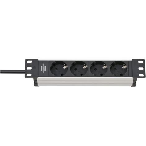 Brennenstuhl 1390007004 Einbau-Steckdosenleiste 4fach Silber, Schwarz Schutzkontakt 1 St. (1/4)