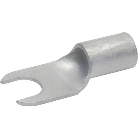 Klauke 1652C5 Gabelkabelschuh   10 mm²  Unisoliert Silber 1 St.