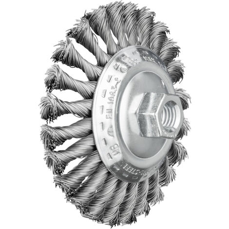 PFERD TOOLS Kegelbürste gezopft KBG Ø 115x15 mm M14 Stahl-Draht-Ø 0,50mm Winkelschleifer (1)