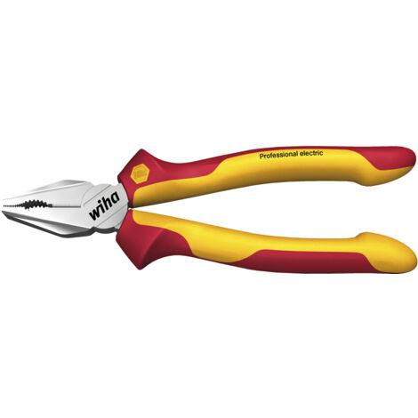 Wiha Kombizange Professional electric mit DynamicJoint® und OptiGrip mit extra langer Schneide 200 mm, 8" (26711) (1/3)