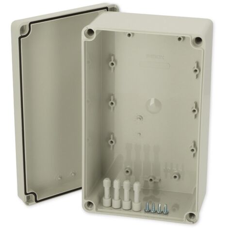 Fibox ABS M 95 G Installations-Gehäuse 230 x 140 x 95 ABS Lichtgrau (RAL 7035) 1 St. (1/2)
