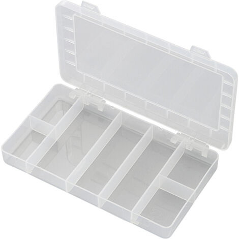 TRU COMPONENTS PP07-01 Sortimentskasten (L x B x H) 192 x 110 x 24 mm Anzahl Fächer: 7 feste Unterte