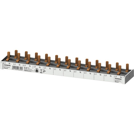 Siemens 5ST36740 Sammelschiene Anzahl Reihen 2    10 mm² 63 A  230 V Leiter-Typ = L, N  1 St.