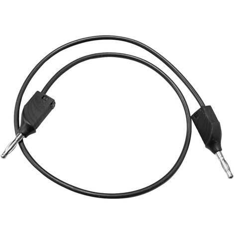Mueller Electric BU-2929-M-10-0 Messleitung Bananenstecker 4 mm Bananenstecker 4 mm 0.25 m Schwarz 1
