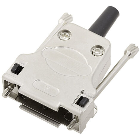 Encitech D-SUB Gehäuse Metall – 15-polig, 45° Abgewinkelt, Mit Schnappfeder
