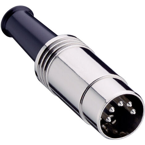 Lumberg 0131 04 DIN-Rundsteckverbinder Stecker, gerade Polzahl: 4 Silber 1 St. (1/2)