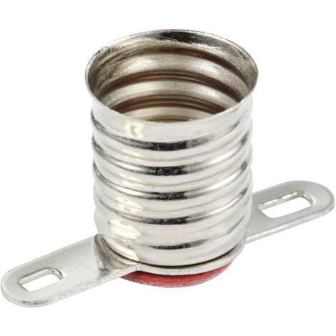 TRU COMPONENTS TC-10477716 Lampenfassung Sockel (Miniaturlampen): E10 Anschluss (Sockel): Lötöse 1 S