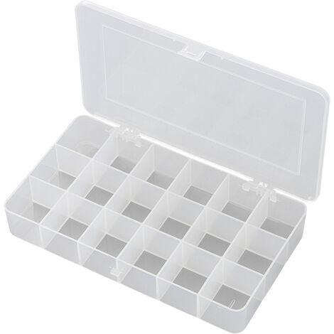 TRU COMPONENTS E-107 Sortimentskasten (L x B x H) 210 x 112 x 30 mm Anzahl Fächer: 18 feste Untertei
