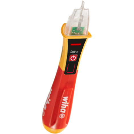 Wiha Spannungsprüfer Volt Detector, berührungslos, einpolig 90 - 1.000 V AC I Phasenprüfer mit optischem Signal (43798)