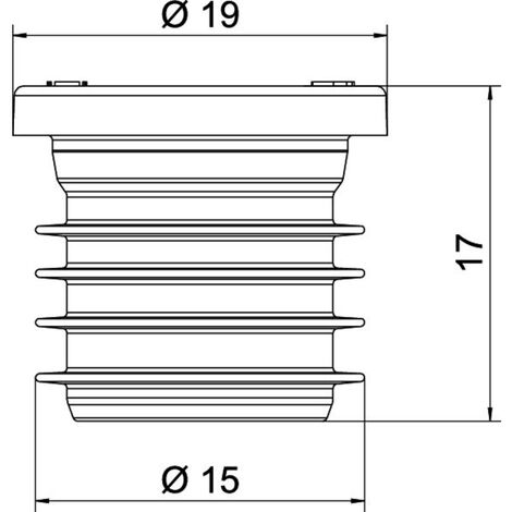Produktbild von OBO Bettermann Federdeckel 2003749 – 25 Stück, 60mm – Langlebig Für Kabelkanäle & Installationen