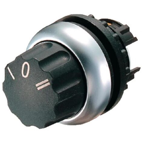 Eaton 216863 M22-WR3 Wahltaste Frontring Kunststoff Drehschalter Schwarz   1 St.