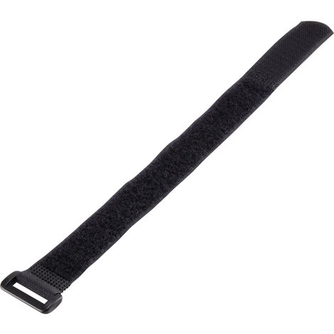 Basetech 98001c373  Klettband mit Gurt Haft- und Flauschteil (L x B) 300 mm x 20 mm Schwarz 1 St.