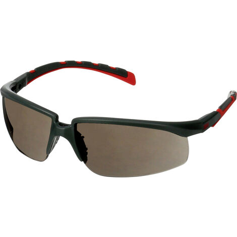 3M  S2002SGAF-RED Schutzbrille mit Antibeschlag-Schutz, mit Antikratz-Schutz Rot, Grau EN 166 DIN 16