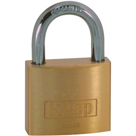 Kasp K12025 Vorhängeschloss 25 mm verschieden schließend   Goldgelb Schlüsselschloss