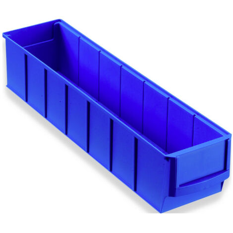 Allit 456540 Sichtlagerkasten Regal-Industriebox Gr. 400S (L x B x H) 400 x 91 x 81 mm Blau 1 St.