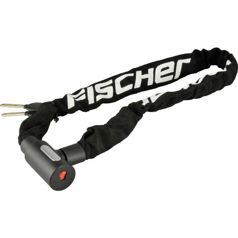 FISCHER FAHRRAD 85898 Kettenschloss  Schwarz  Schlüsselschloss