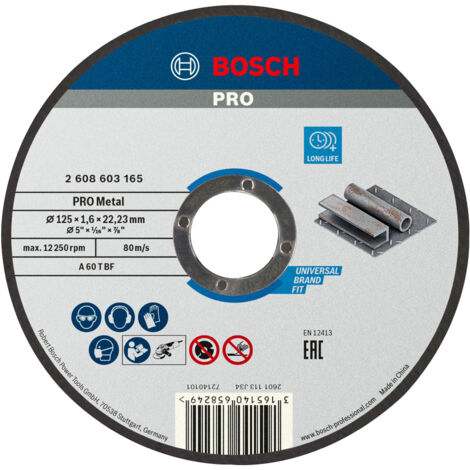 Bosch PRO Metal Trennscheibe 125 x 1,6 x 22,23 mm - 2608603165