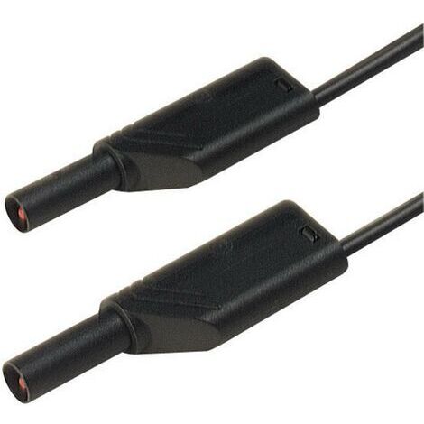 SKS Hirschmann MLS WS 100/2,5 sw Sicherheits-Messleitung Lamellenstecker 4 mm Lamellenstecker 4 mm 1 (1/3)