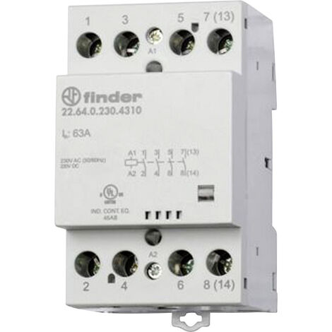 Finder 22.64.0.230.4710 Schütz 3 Schließer, 1 Öffner 230 V/DC, 230 V/AC 63 A 1 St.