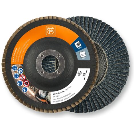 Fein 63730023010 Fächerschleifscheibe Durchmesser 125 mm Körnung (num)=60 10 St. (1/4)